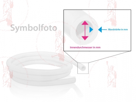 Silikonschlauch 3,0 x 1,5 mm transparent f�r Zanussi Brio