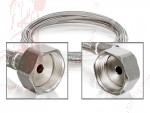 Verbindungsschlauch DN8 2m 3/4"IG ger. x 3/4"IG Winkel