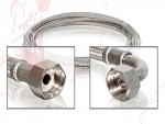Verbindungsschlauch DN8 2m 3/8"IG ger. x 3/8"IG Winkel