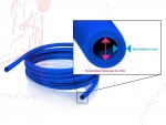 Polyethylenrohr blau 6,0 x 4,0 mm