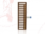 Folientastatur gro� braun/beige f�r Spengler FB/IN 3