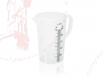 Messbecher 500 ml mit Henkel, Ausguss und Skala