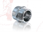 Chrom Reduzierst�ck 1/2" IG x 3/4" AG  rund  flachdichtend