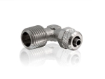 Winkelverschraubung 90� 6/4mm Rohr x 1/4" AG Ms-vern.