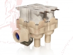 Kunststoffventil 4-fach 90� 3/4"*13.5mm  24 Volt AC/DC