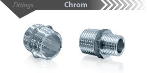 Chrom Doppelnippel & Reduziernippel