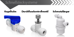 Kugelhahn/Schmutzfänger/ Durchflusskontrollventil
