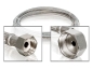 Preview: Flexibler Verbindungsschlauch 100 cm  3/8" gerade x 3/4" Winkel