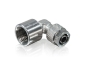 Preview: Winkel Verschraubung 90° 10/8 mm Rohr x 3/8" IG