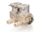 Preview: Kunststoffmagnetventil 3/4"AG x 13,5mm Schlauchtülle 2-fach 180° 230 Volt