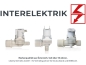 Preview: Magnetventil (1-fach), 180° 3/4" x 1/2", 24 Volt DC/AC