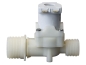 Preview: Kunststoffmagnetventil 3/4" x 1/2" 1-fach 180°  24 Volt AC/DC