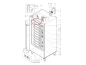 Preview: Obere Türblende über Verkaufstüre Evoca Necta Smart FM3000