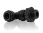 Preview: Winkel Einschraub Verbinder 90° 10mm x 3/8"AG BSPP Schnellstecksystem