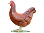 Preview: Huhn XXL, (braun-hochglanz), 154x145x70 cm für den Außenbereich
