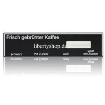 Auswahlschild Kaffee Evoca Necta N&W Wittenborg Serie 5100 2800