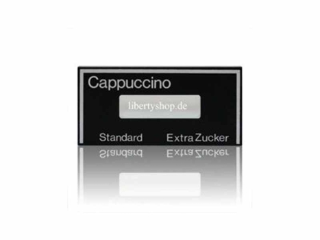 Auswahlschild Cappuccino Evoca Necta N&W Wittenborg Serie 5100 2800