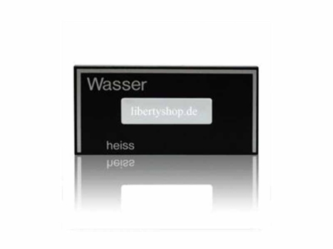 Auswahlschild Wasser heiss  Evcoca N&W Wittenborg  Serie 5100 2800