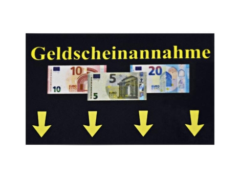 Aufkleber für Geldscheinleser 5, 10 und 20 Euro