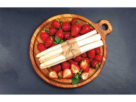 Backlightfolie "Erdbeeren und Spargel"