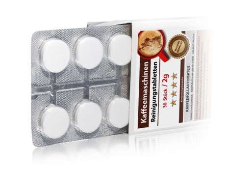 Kaffeemaschinen Reinigungstabletten 30 Stück Blister 2 Gramm