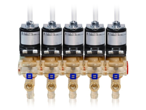 A. und K. Müller Blockventil 5-fach 24 Volt DC Serie 46.008.116