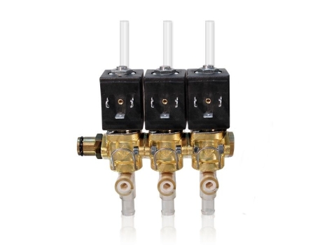 ODE Magnetventil 3-fach 230 Volt Typ K4 Necta, N&W, Zanussi Spazio bis 04/98, Venezia