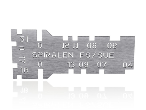Sielaff Spiralschablone, Spiralmesser für FS und SÜ