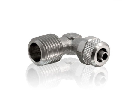 Winkel Verschraubung 90° 6/4 mm Rohr x 1/4" AG