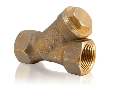 Schmutzfänger 3/4" x 3/4" mit Edelstahlsieb, Rotguss