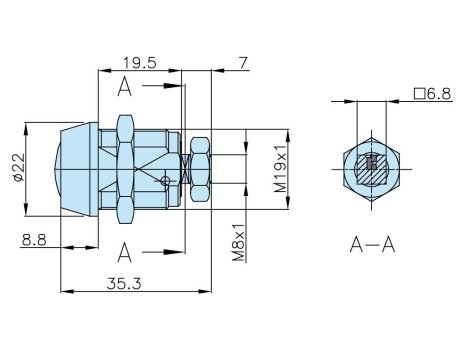 Rielda RS1 Schloss Typ 515 für Rheavendors 1. Serie