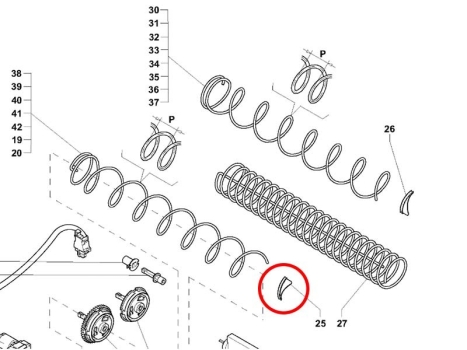 Evoca Produktauswerfer für rechtsdrehende Spirale