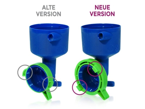 Mischtrichter blau für Evoca, Necta, N&W, Wittenborg IN7300 ES7300