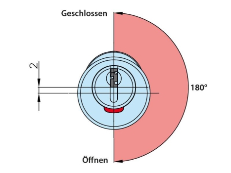 Rielda Schloss Typ 535 für Sielaff Aufbruchschutz, 1. Serie