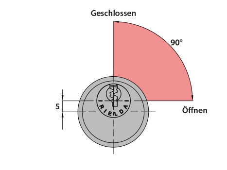 Rielda RS1 Schloss RS1 Typ  585 für Gerhardt