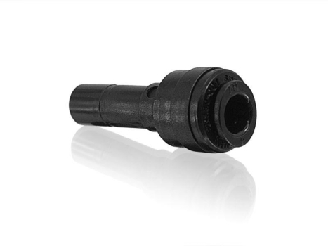 Gerader Reduzier Verbinder 8 mm Stutzen x 6 mm Rohr Schnellsteck System