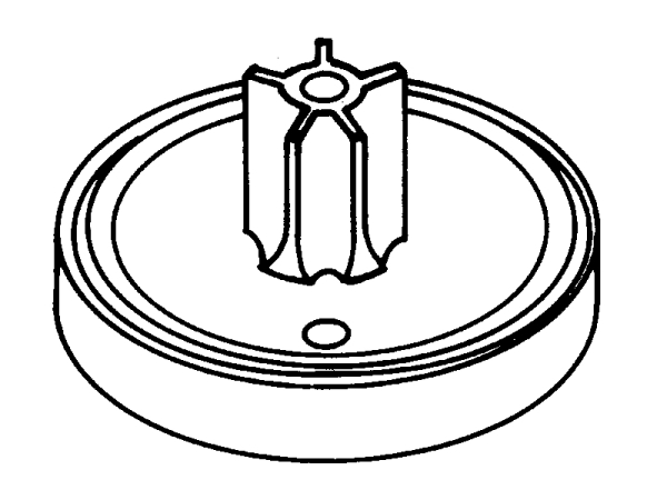 A.u.K. Müller Membrane Einlassventil Stern Ø 9,6 x 7,6 mm