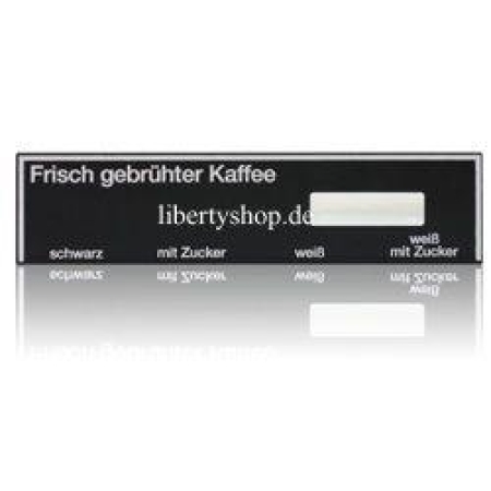 Auswahlschild Kaffee Evoca Necta N&W Wittenborg Serie 5100 2800