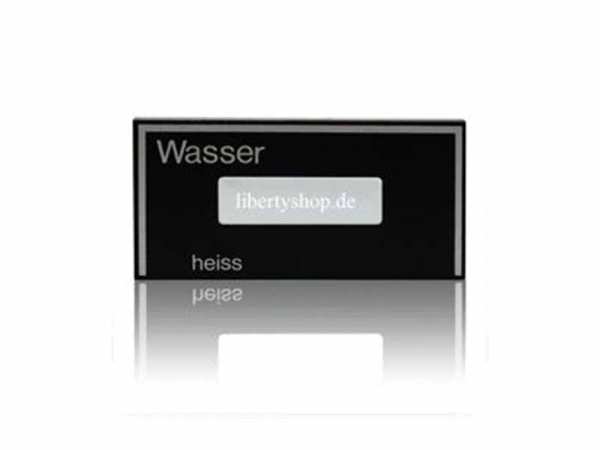 Auswahlschild Wasser heiss  Evcoca N&W Wittenborg  Serie 5100 2800