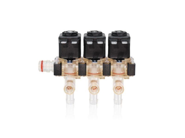 Componenti Magnetventil 3 fach 230 Volt Stutzen C6 links für Omnimatik