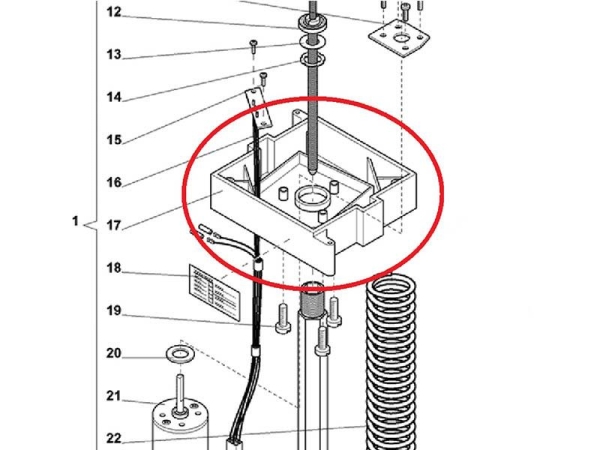 Motor Halterung Evoca N&W Wittenborg FB5100 FB7600 FB55 FB7100 FB5500