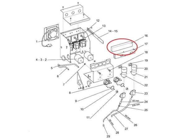 Filtereinsatz für Luftfilter  Evoca N&W Wittenborg FB IN ES 5100