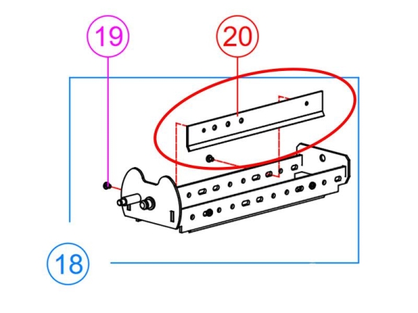 Vendo Führungsschiene 8mm für Schachtautomaten