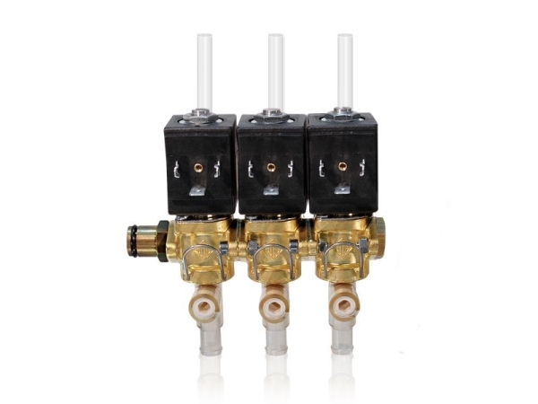 ODE Magnetventil 3-fach 230 Volt Typ K4 Necta, N&W, Zanussi Spazio bis 04/98, Venezia
