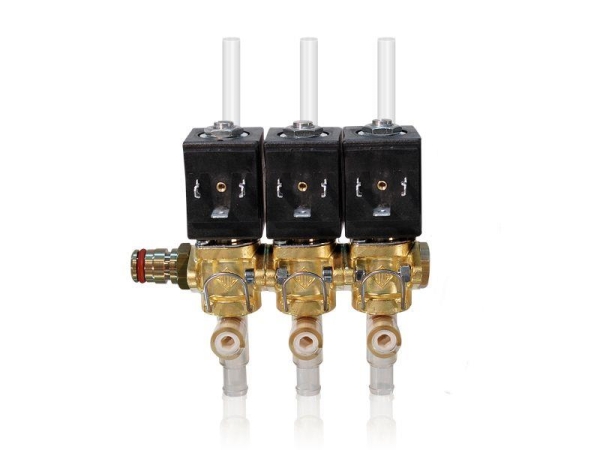 ODE Magnetventil 3-fach 24 Volt 50 Hz Typ K4 für Bianchi Vending