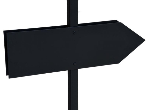 XL Deko Ei (weiß-matt) mit Werbepfeil für den Außenbereich