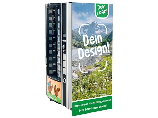 Klebe-Folie für Automaten, individuelles Design, beidseitig