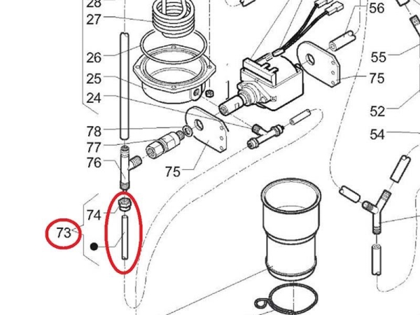 PU-Rohr für Schwingkolbenpumpe Evoca Necta N&W  Canto