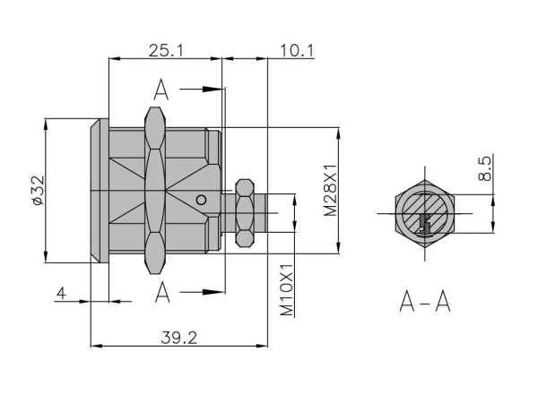 Rielda RS1 Schloss RS1 Typ  585 für Gerhardt