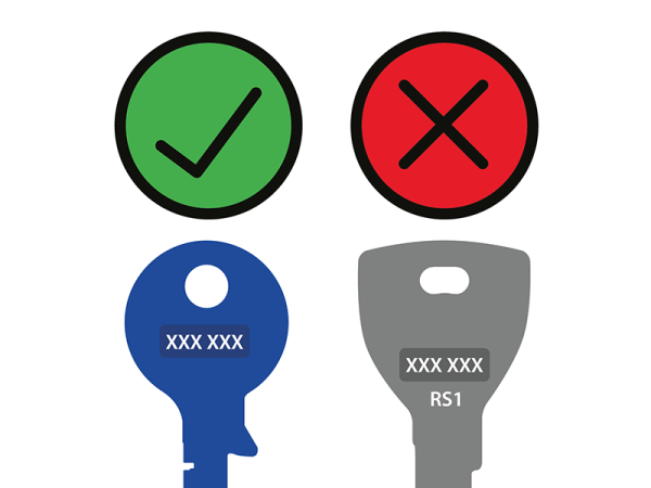 Rielda Schloss Typ 585 für Gerhardt 1. Serie